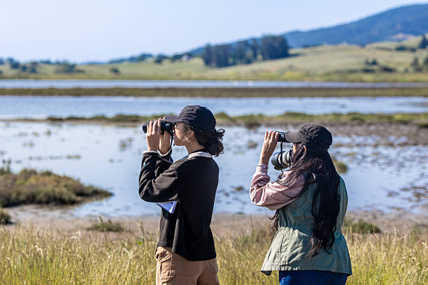 istock Mother and Daughter Birding Together 2218263577