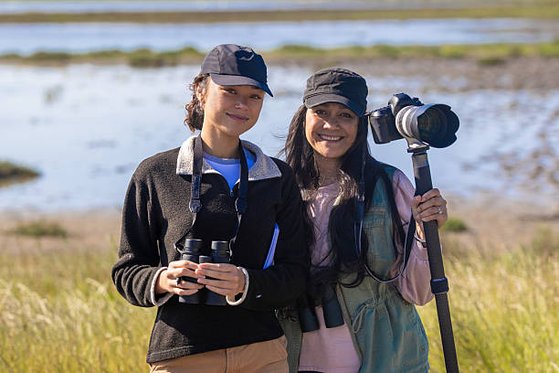 istock Mother and Daughter Birding Together 2218263579