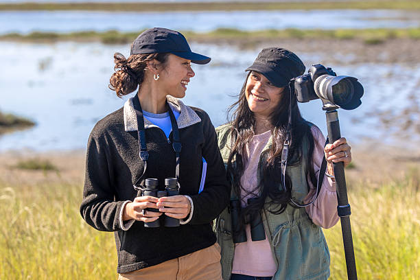 istock Mother and Daughter Birding Together 2218263580