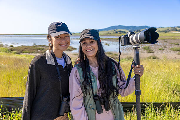 istock Mother and Daughter Birding Together 2218263593