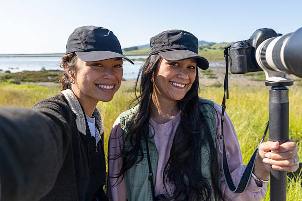 istock Mother and Daughter Birding Together 2218263598