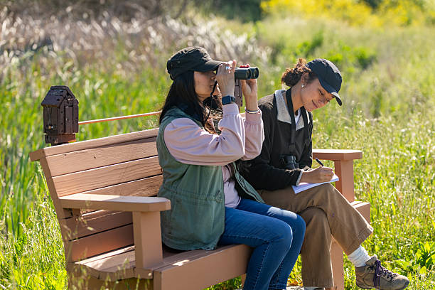 Mother and Daughter Birding Together