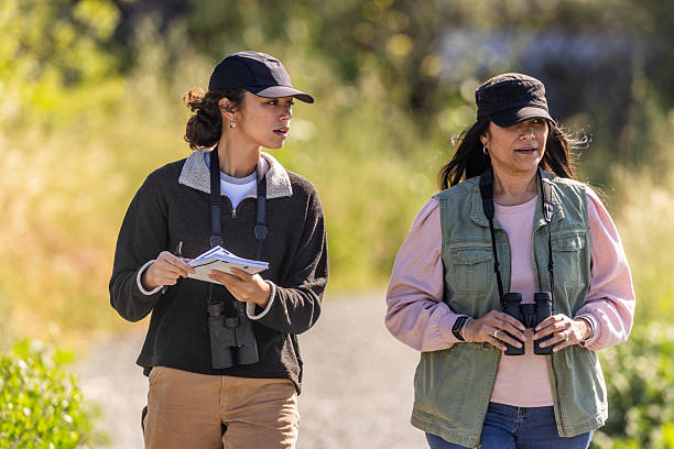 Mother and Daughter Birding Together