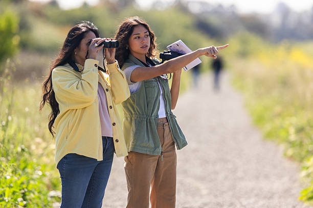 istock Mother and Daughter Birding Together 2218263646