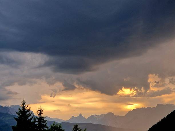 istock colorful sky in mountains Alps 2218266377