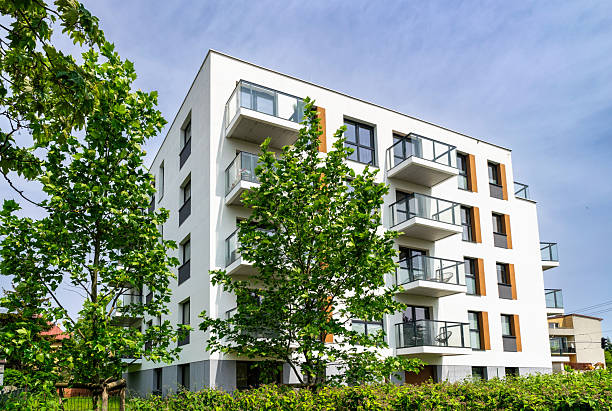 istock Modern apartment building. Residential house development 2218268796