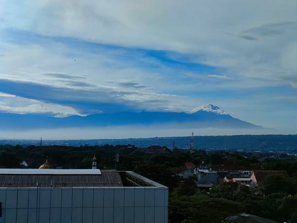 Scenic View of Mount Merapi from the City