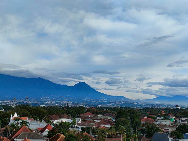 Scenic View of Mount Merapi from the City