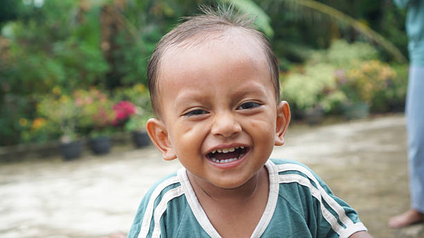 smiling boy outdoor
