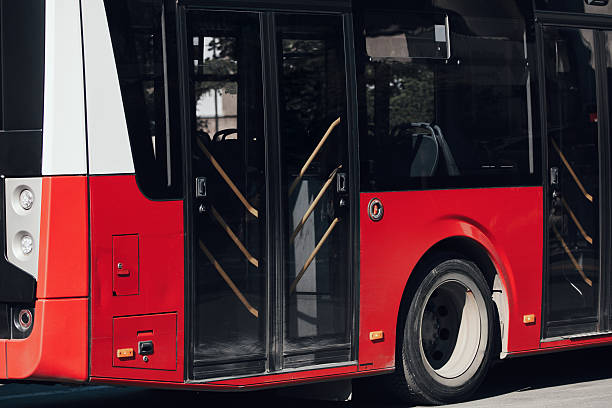istock Bus for public transportation on city streets. 2218281731