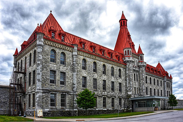 Kingston, Canada - June 1, 2025: Collins Bay Institution is a multilevel correctional facility that opened in 1930.