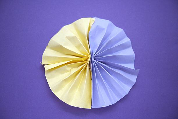 istock Paper decoration made by child with purple background. 2218282941