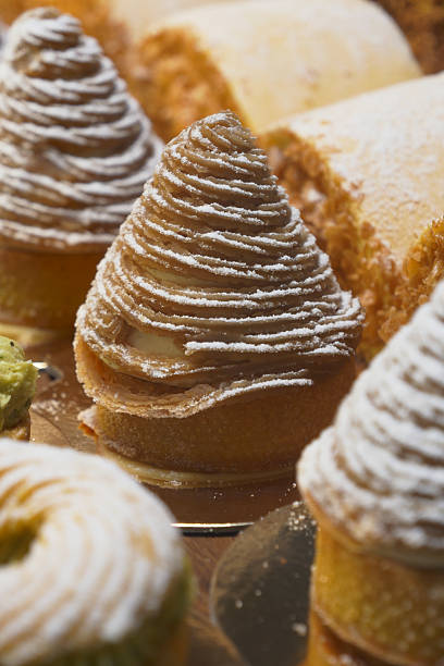 istock Delicious pastries on display at a bakery during a sunny afternoon 2218283324