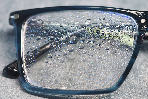 istock Moisture droplets collect on eyeglasses in a humid environment 2218284909
