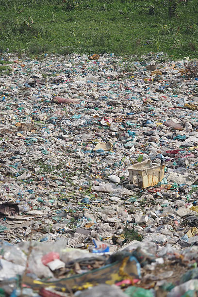 istock Pollution crisis with scattered waste covering a large land area 2218285346
