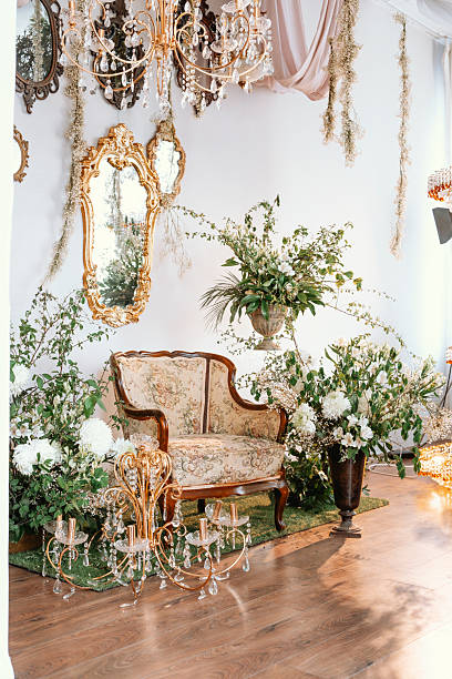 istock Elegant floral arrangement in a vintage setting with luxurious decor 2218291648