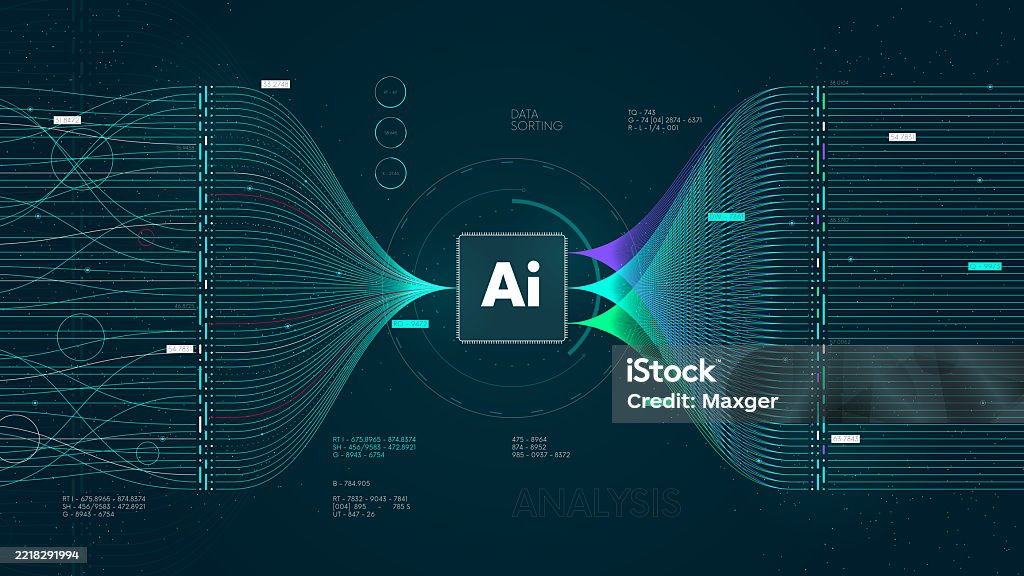 Algorithm Analyzing Images Big Data Technology And Network Analyzing Ai Deep Learning Machine ...