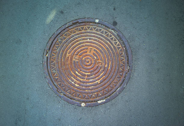 a unique looking manhole cover in germany