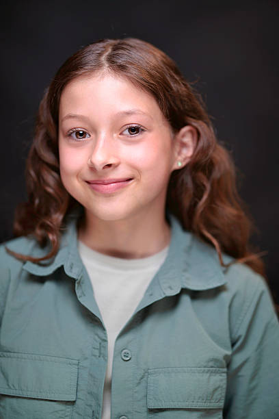istock Studio shot of a brown-haired girl 2218297006