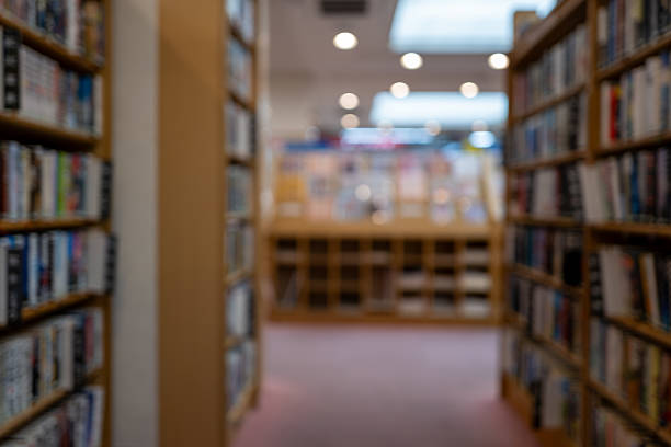 istock Out-of-Focus Stacks Creating a Library Ambience 2218301259