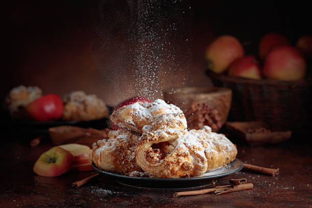 istock Homemade mini apple strudels with apples and cinnamon. 2218304769
