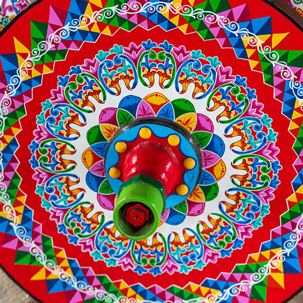 istock Decorative ox cart wheel 2218308498