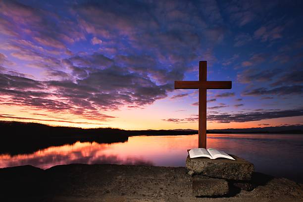 istock Dawn Cross and Bible 2218311950