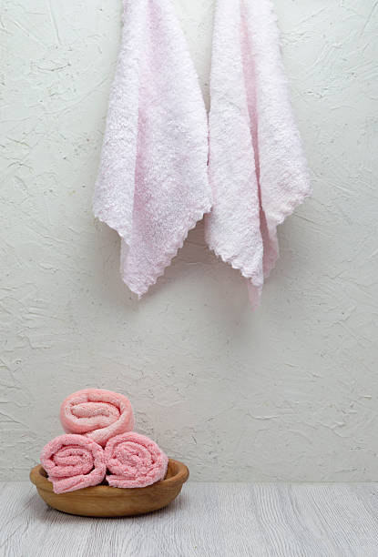 istock A stack of fresh towels on a light surface, ideal for morning self-care, hotel or spa branding with space for promotional content. 2218314219