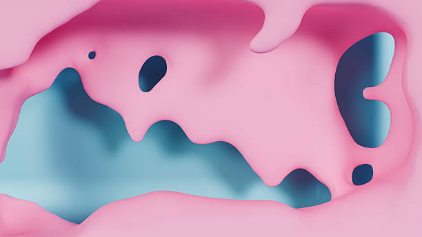 Vibrant abstract background with smooth pink liquid