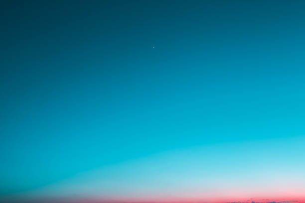 istock Twilight sky of blue green with star at sunset Abstract background. 2218317154