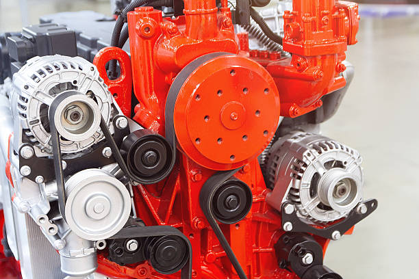 istock Modern engine truck on the stand 2218323586