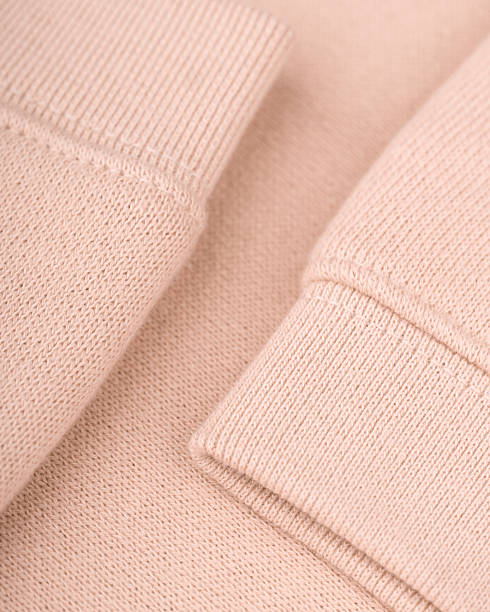 istock Nude Cotton Sweatshirt Close-Up Cuffs 2218323850