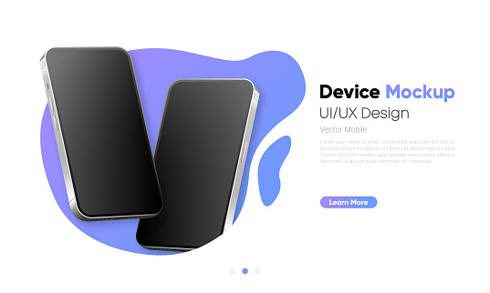 Device Mockup Ui And Ux Design Interface Smartphone Blank Screen Modern ...
