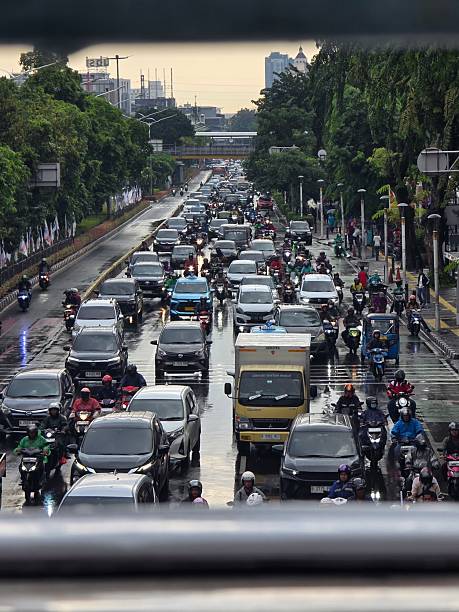 istock Jakarta Rush Hour Commute After Rain 2218342844