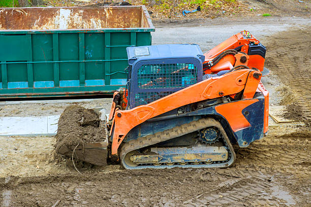 istock Excavation equipment working on construction site during works daytime for site preparation 2218346313
