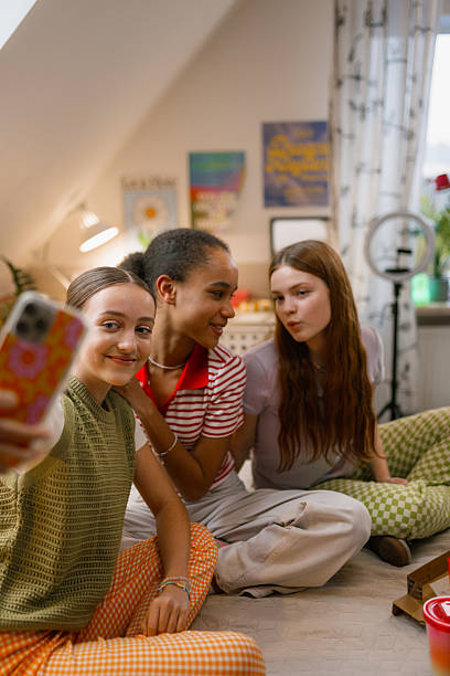 istock Girls take selfies 2218352866