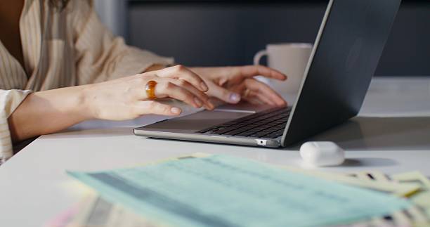 istock A woman works in an office 2218356077
