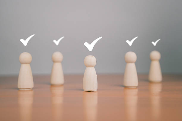 istock Wooden cube checklist represents success, strategy and effective task management. When any box is checked and checked, satisfaction, review and success follow. Ideal for business workflow, planning 2218363142