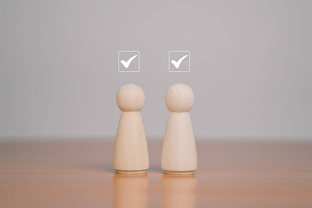 istock Wooden cube checklist represents success, strategy and effective task management.When any box is checked and checked, satisfaction, review and success follow.Ideal for business workflow, planning 2218363225