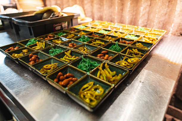Bowls of pickels