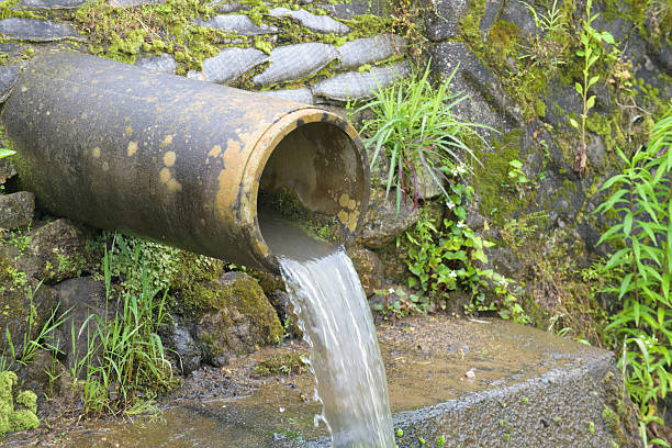 istock Outlet of an irrigation channel 2218366544