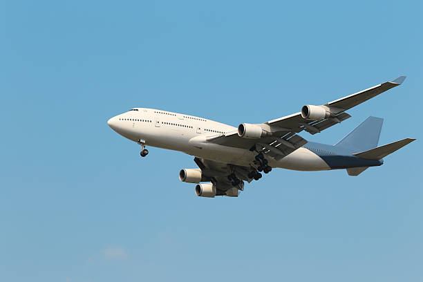 istock Airplane with beautiful sky on background 2218366570