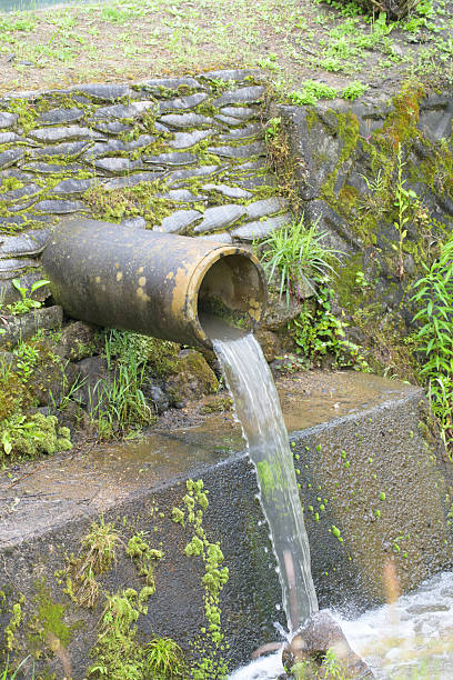 istock Outlet of an irrigation channel 2218366588