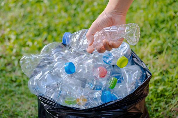 istock Plastic bottles recycled for plant pots 2218368080