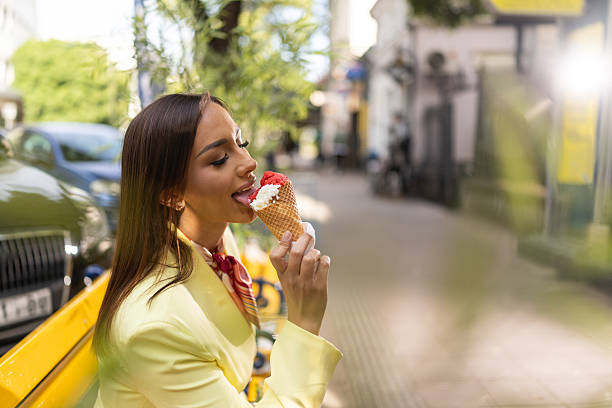 istock Enjoying ice-cream in the city 2218371900