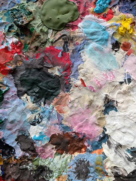 istock old color pallette detail as nice background 2218375366