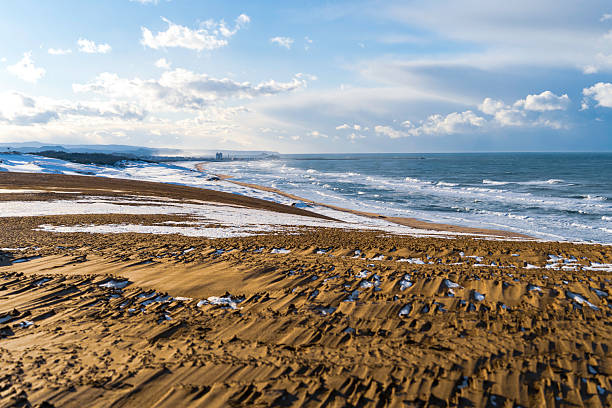 The Sea of ​​Japan seen from the sand dunes