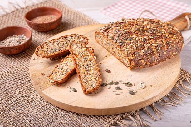 istock Protein bread, paleo bread with nuts, seeds, gluten free 2218382566