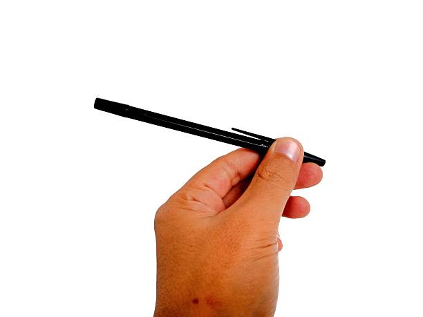 istock Photo of hand pose holding a pen 2218382676