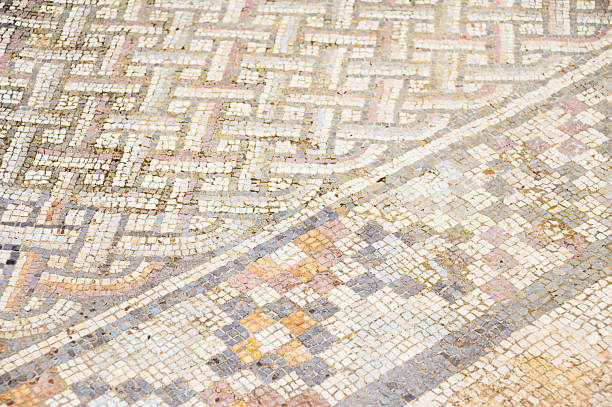 Ancient Madaba mosaic map of holyland